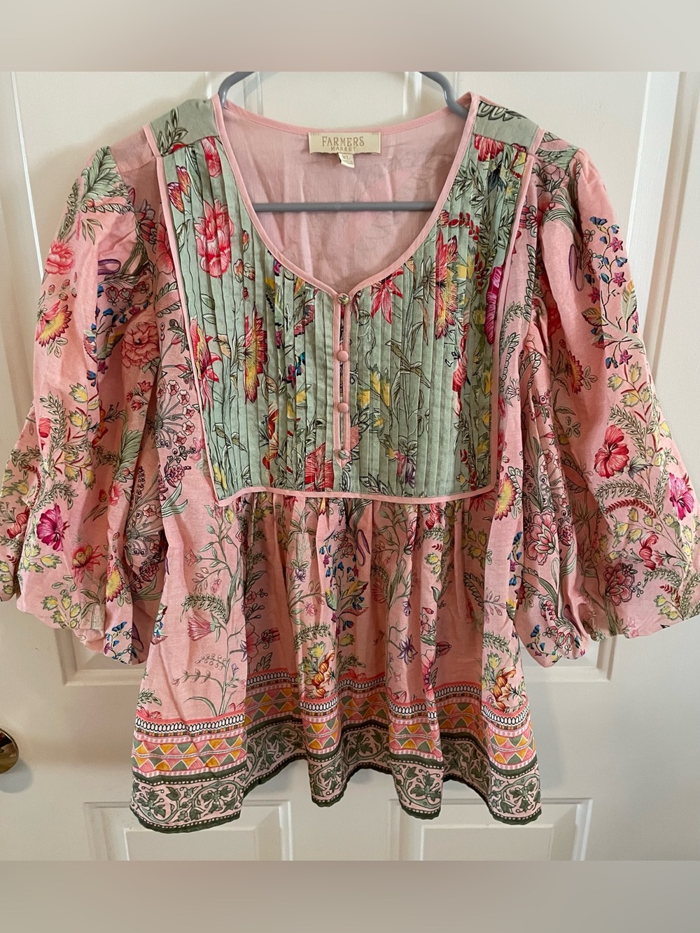 Farmers Market floral blouse